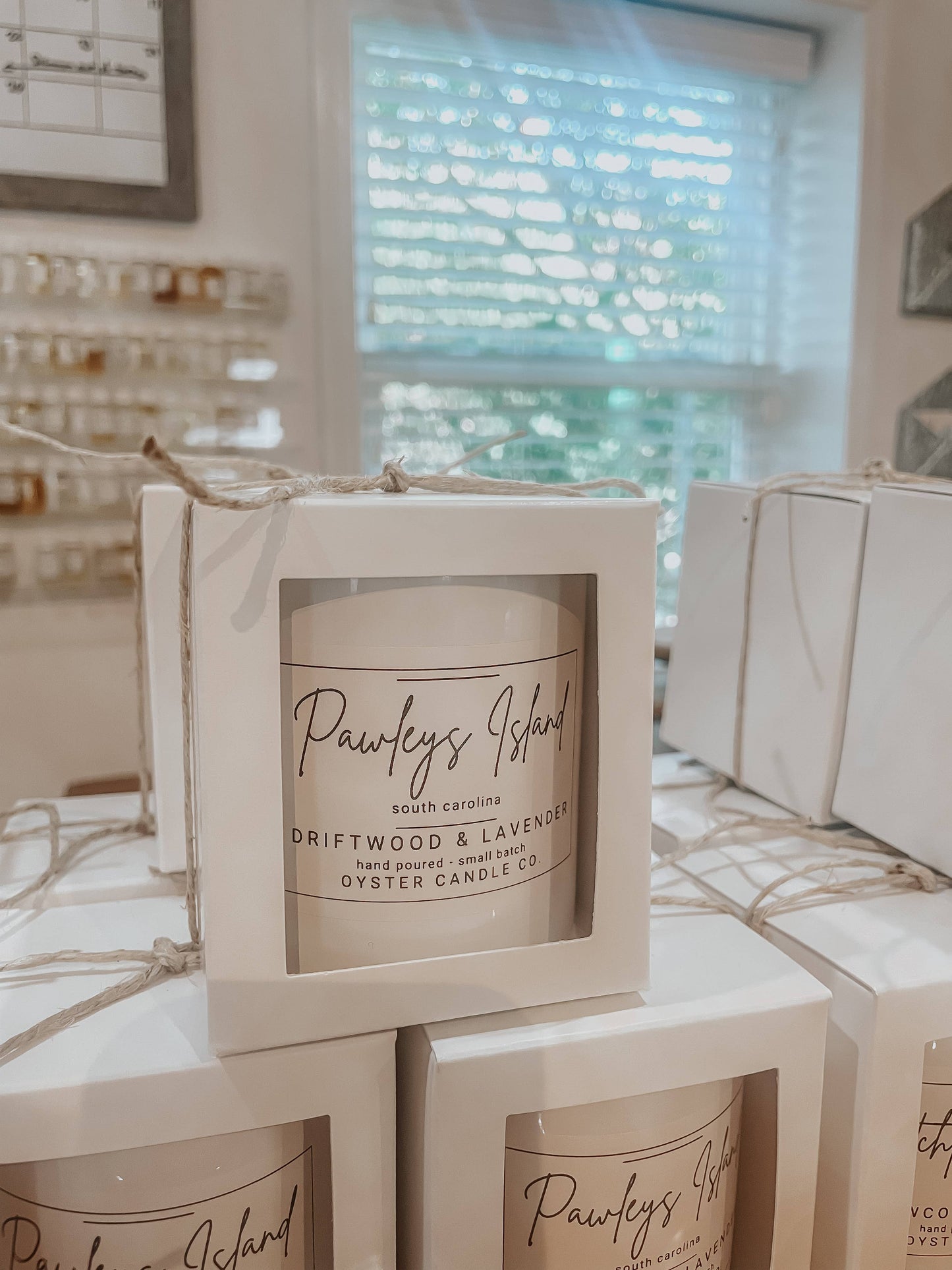 Custom - Your Location/Name Wood Wick Candles - White