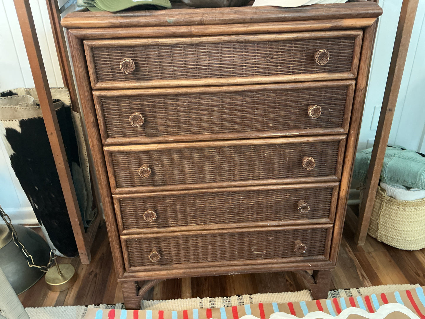 Wicker dresser