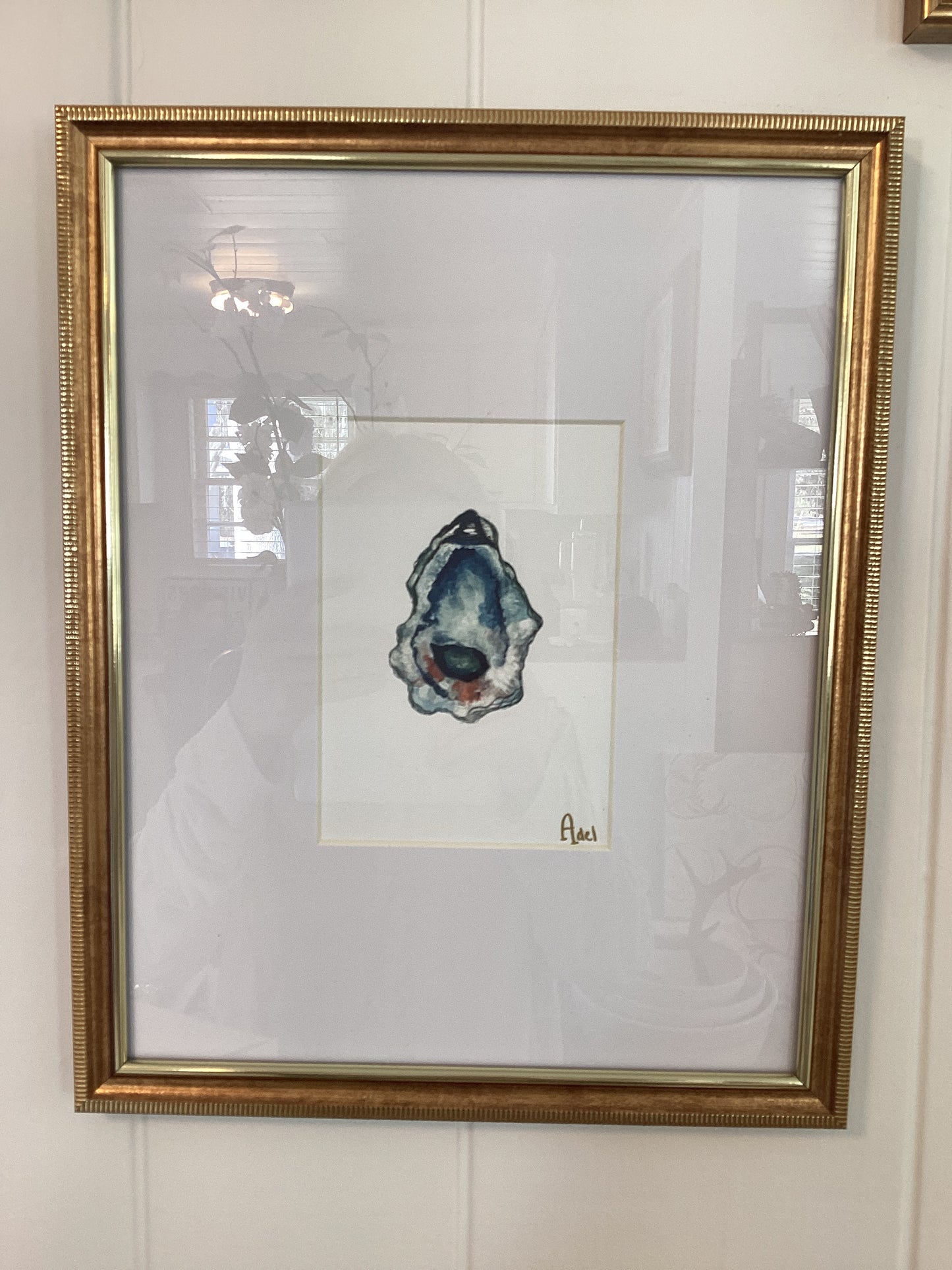Framed local oyster