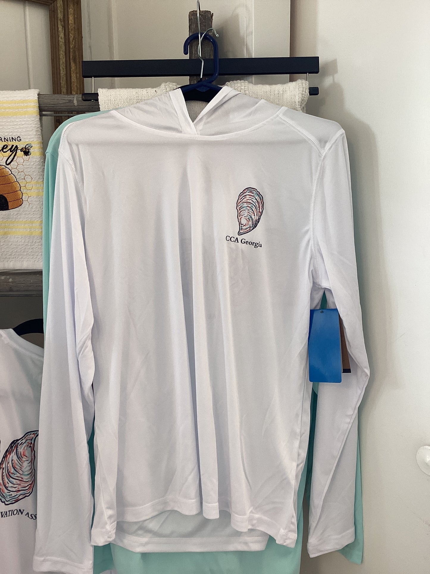 Women’s oyster hoodie white