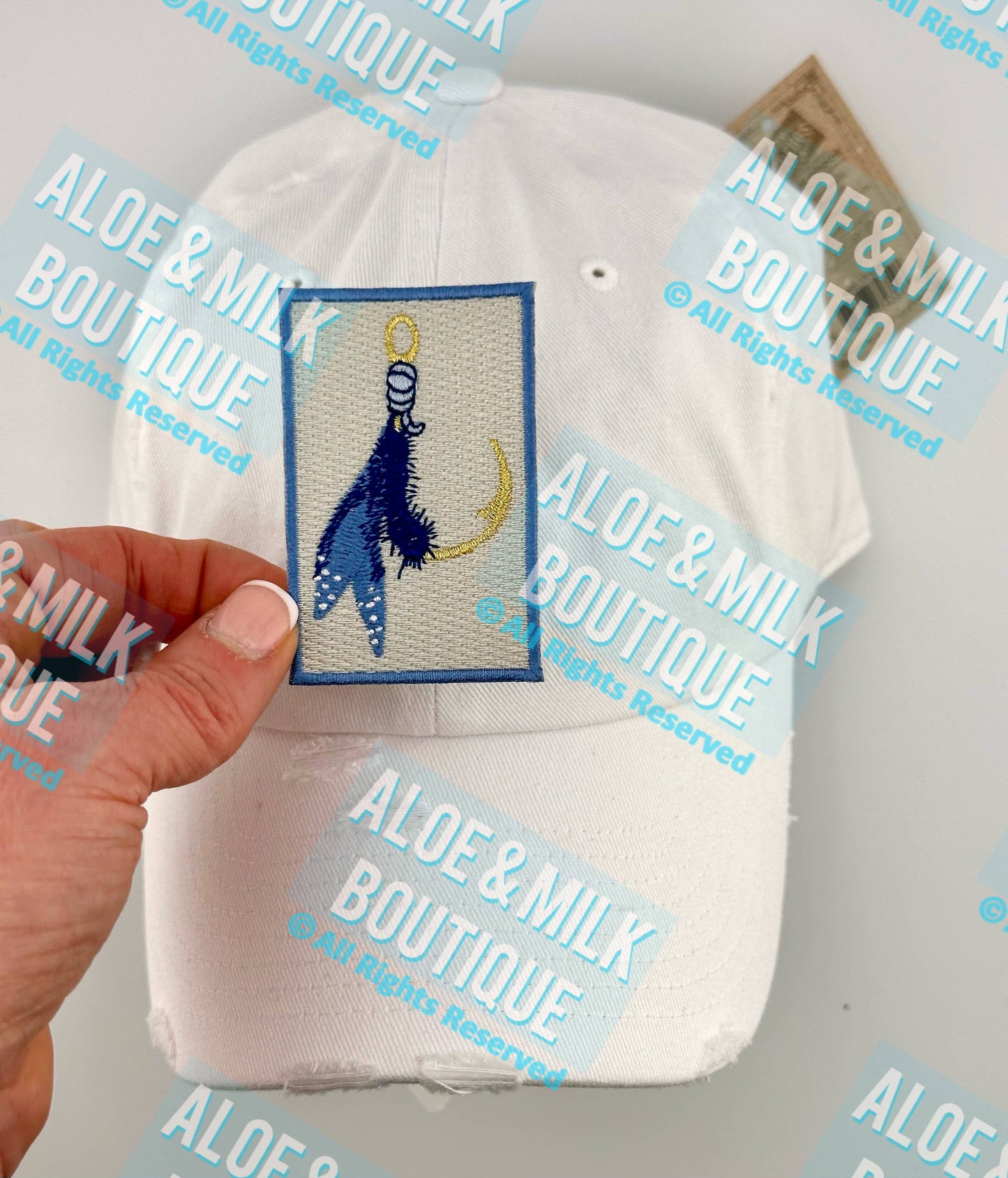 Fishing patch blue, fishing patch, mens patches, fly fishing