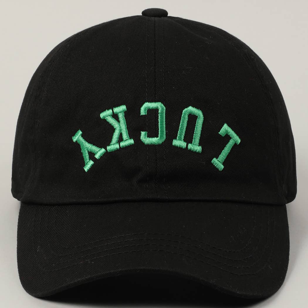 LUCKY Upside Down Embroidery Baseball Cap