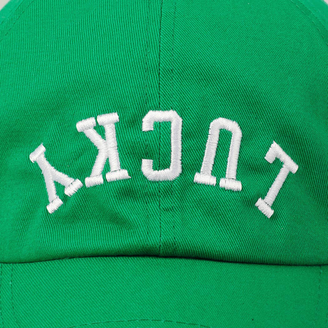 LUCKY Upside Down Embroidery Baseball Cap