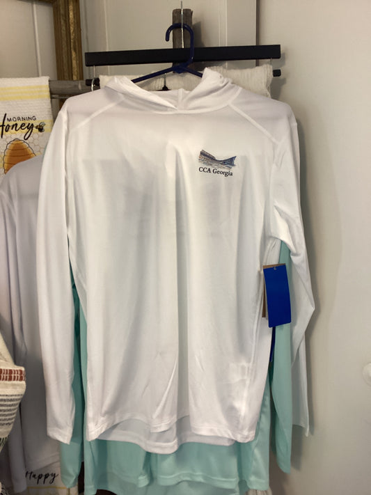 Men’s redfish hoodie white