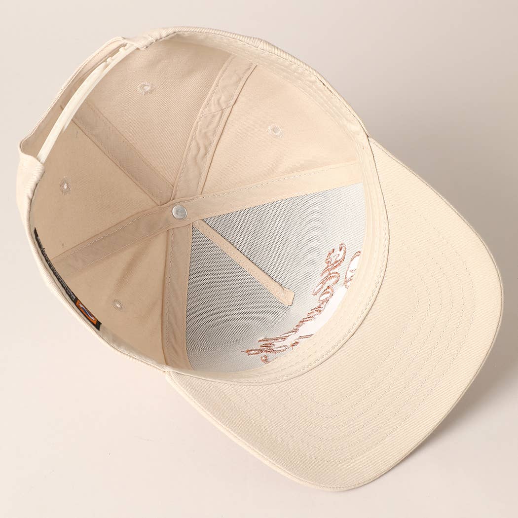 Howdy Darlin Text Designed Embroidery Baseball Cap