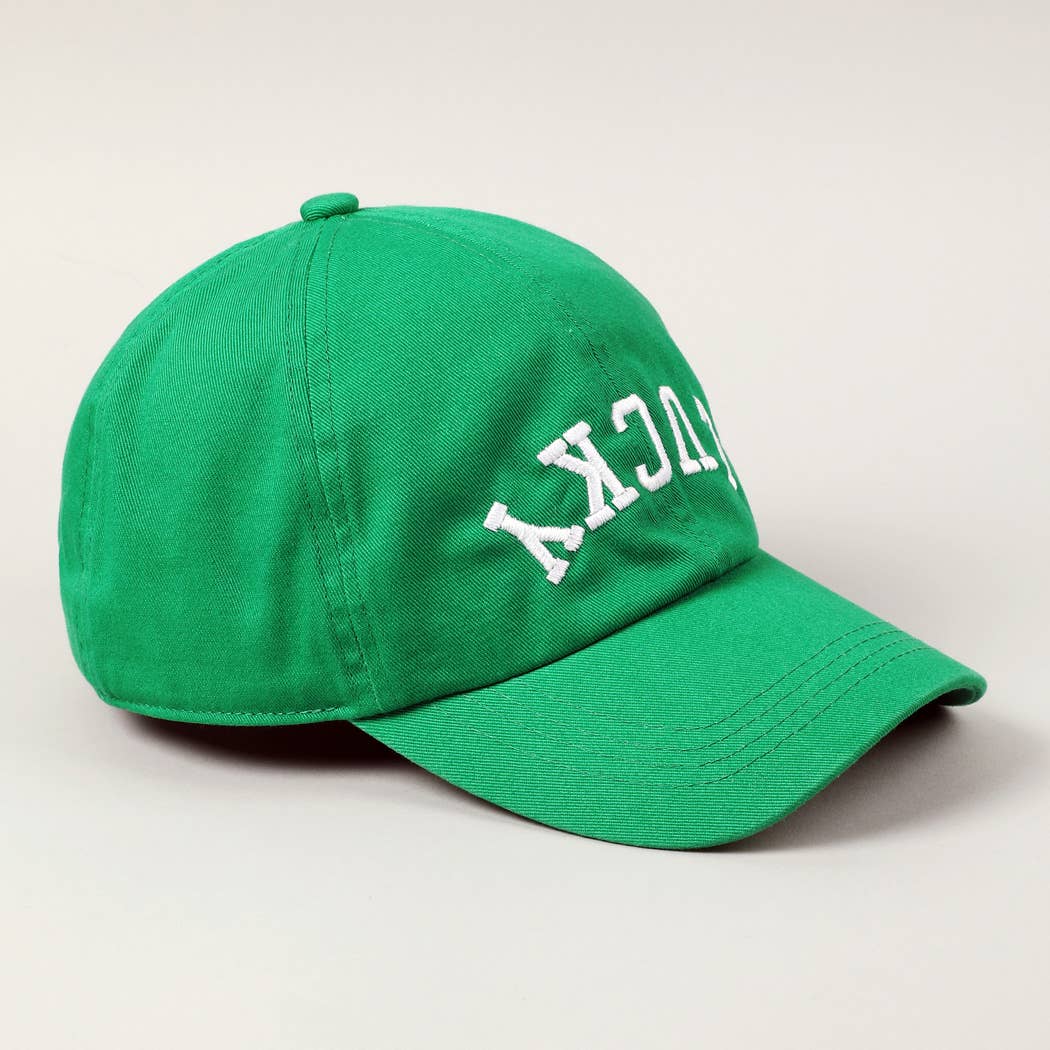 LUCKY Upside Down Embroidery Baseball Cap