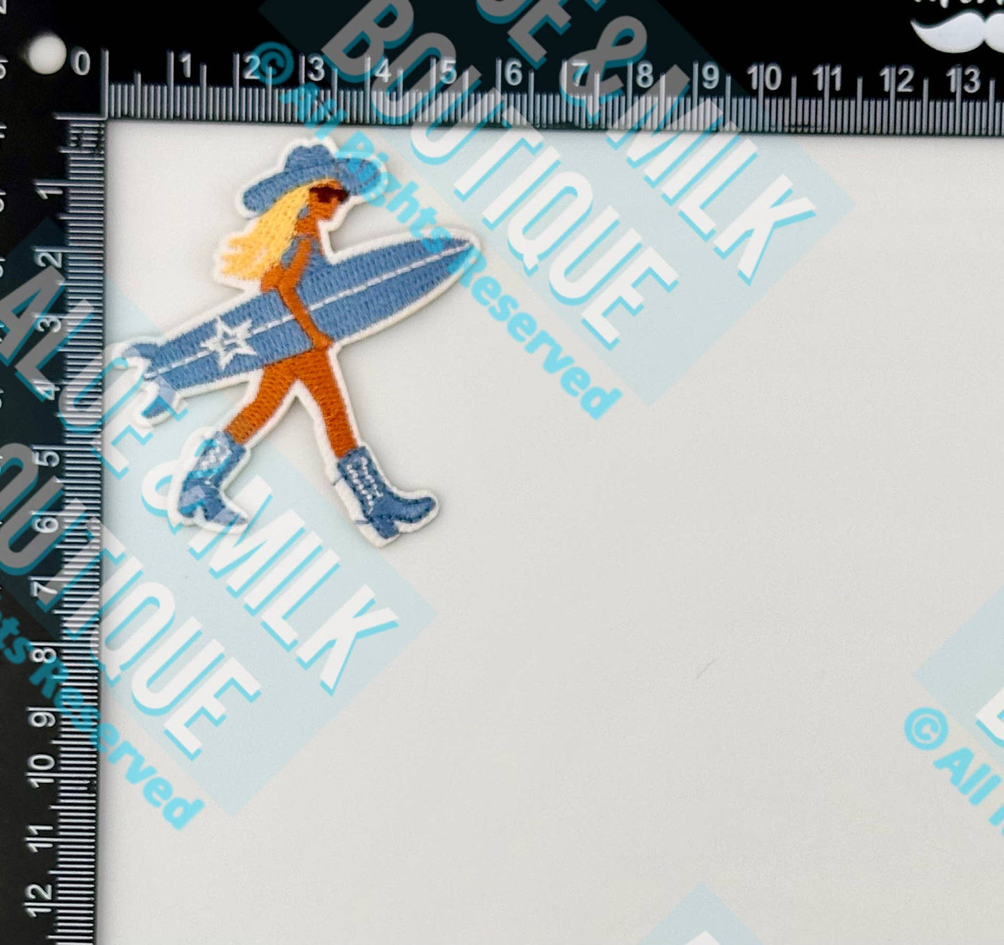 Surf Girl Patch, Coastal Cowgirl, surfing, beach patches