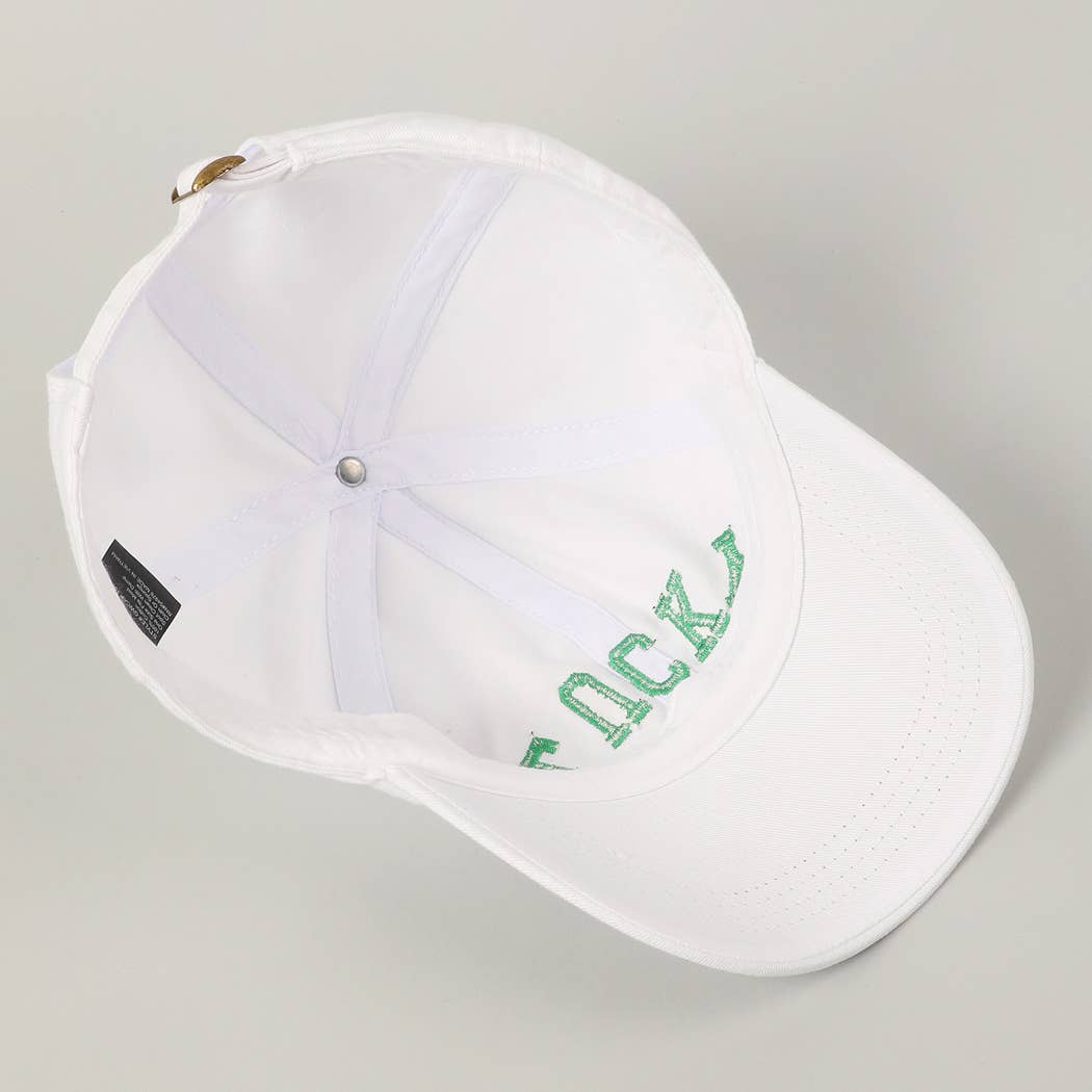LUCKY Upside Down Embroidery Baseball Cap