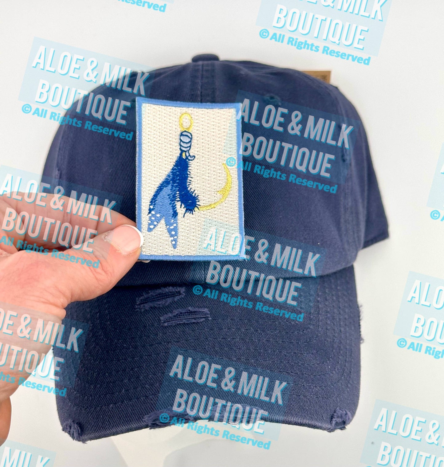 Fishing patch blue, fishing patch, mens patches, fly fishing