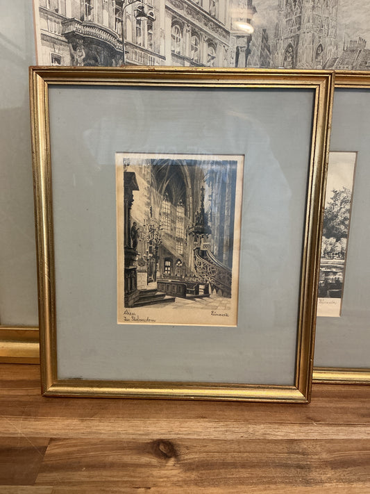 French framed photo