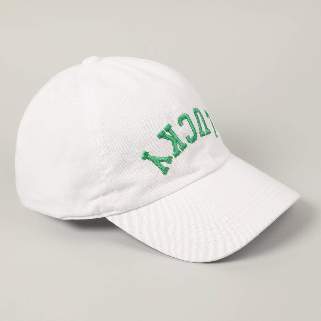 LUCKY Upside Down Embroidery Baseball Cap