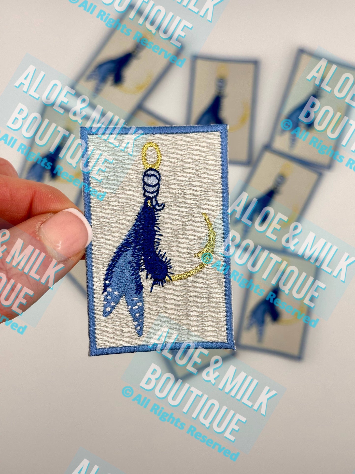 Fishing patch blue, fishing patch, mens patches, fly fishing