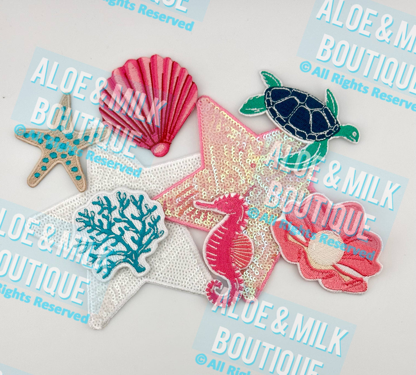 Coral turquoise patch, coral, ocean patches, beach patches