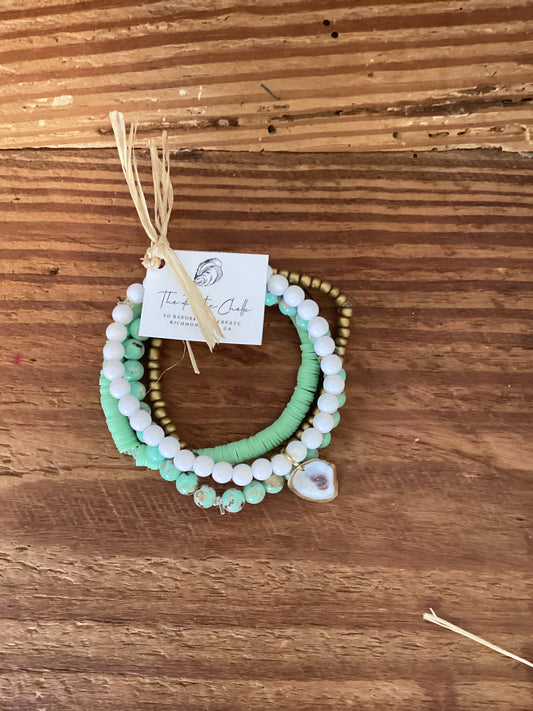 Mint beaded bracelet