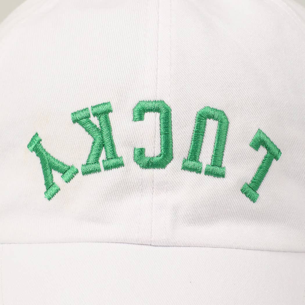 LUCKY Upside Down Embroidery Baseball Cap