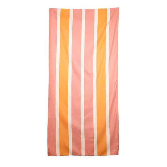 Sun Kissed  Beach Towel   White/Pink/Apricot   34x70