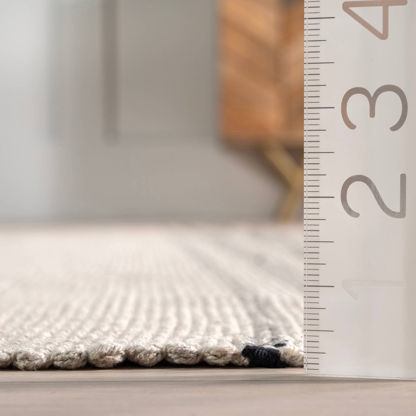 Lauren Liess x Rugs USA Bergamot Striped Cotton Area Rug