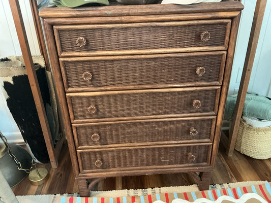 Wicker dresser