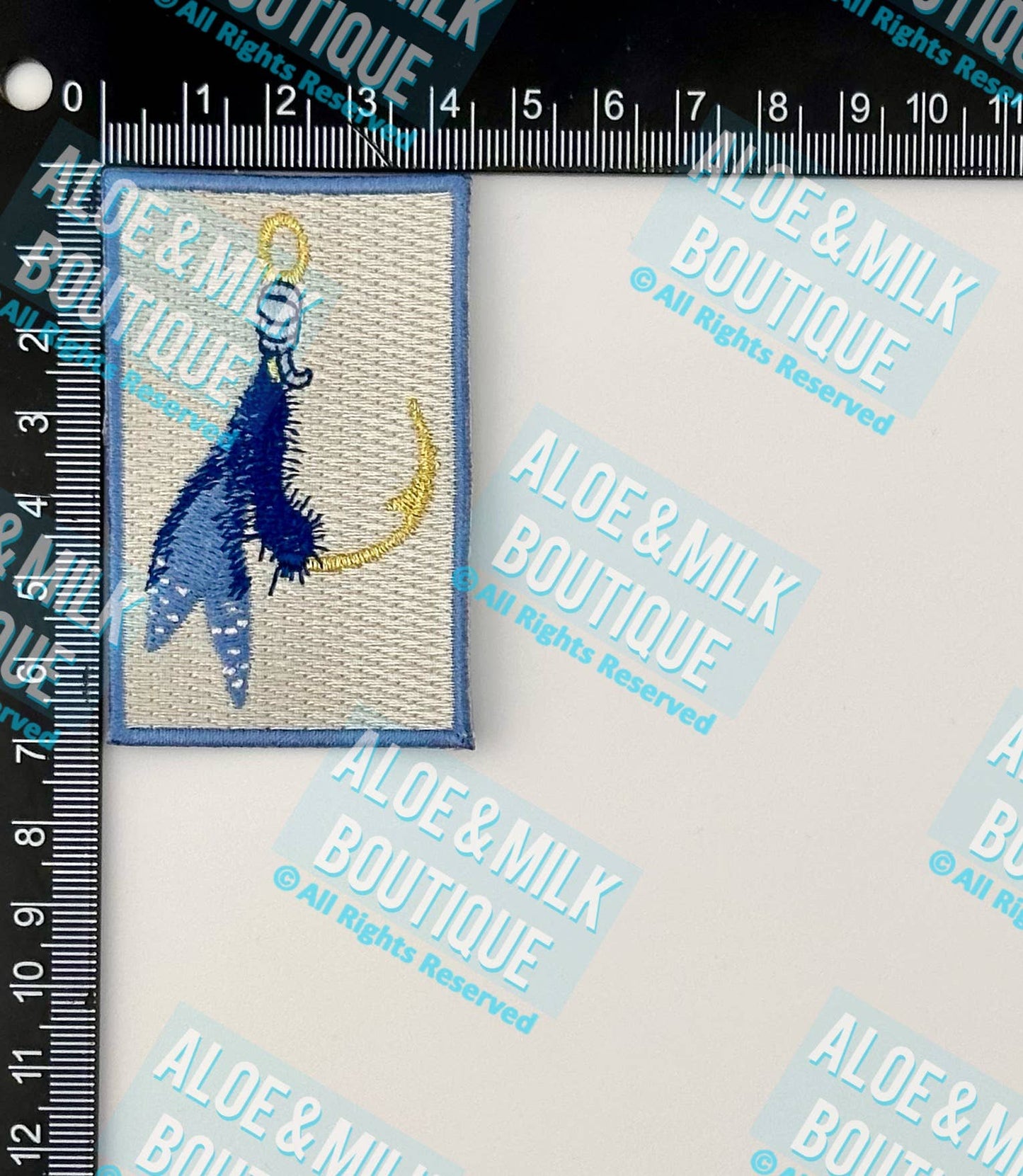 Fishing patch blue, fishing patch, mens patches, fly fishing