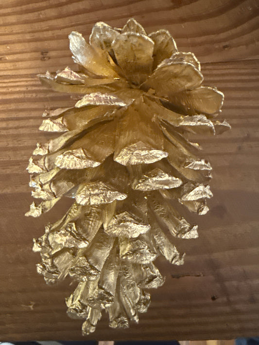 Gold pine cone