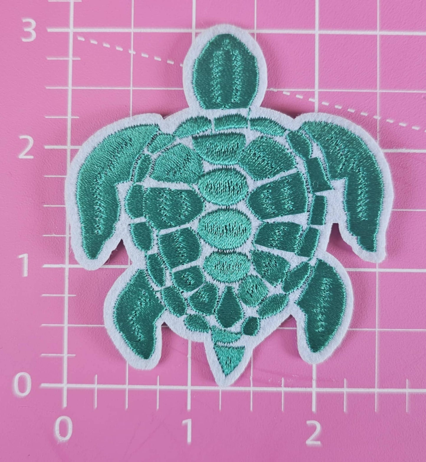 Turtle Embroidery Iron On Patch