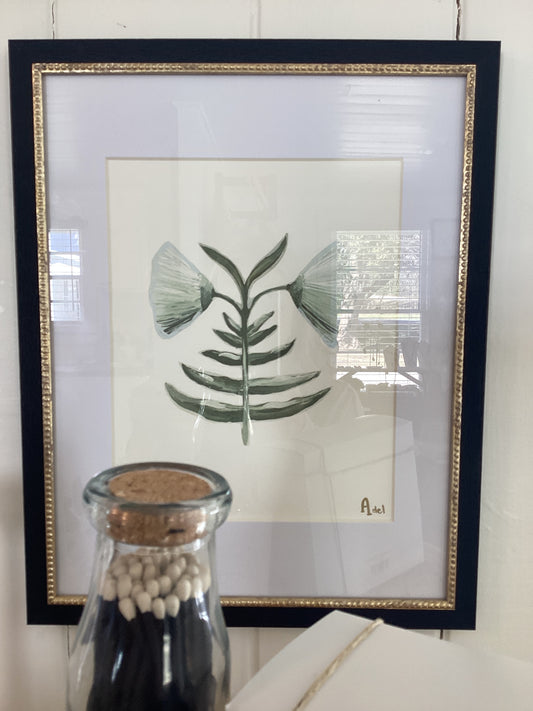 Local Blue and green flower