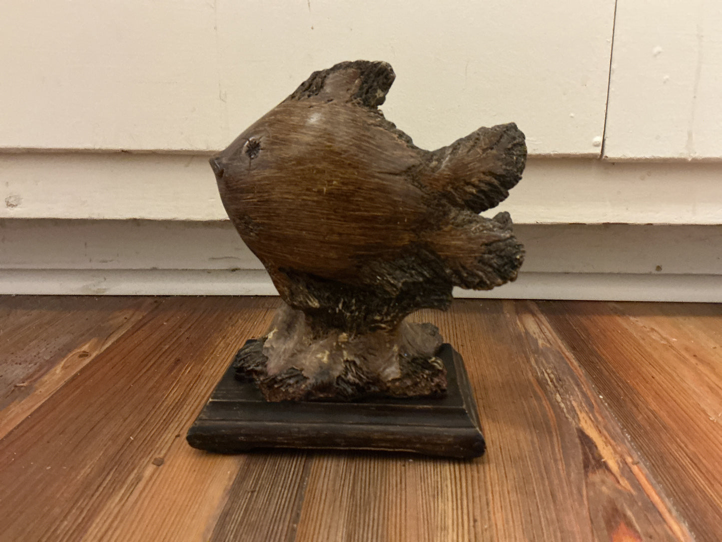 Handcrafted wood fish