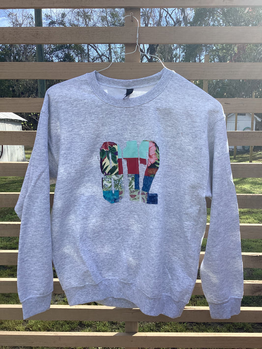 Gray 912 quilted sweatshirt