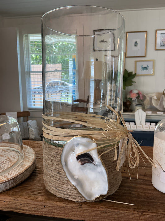 Large glass with twine