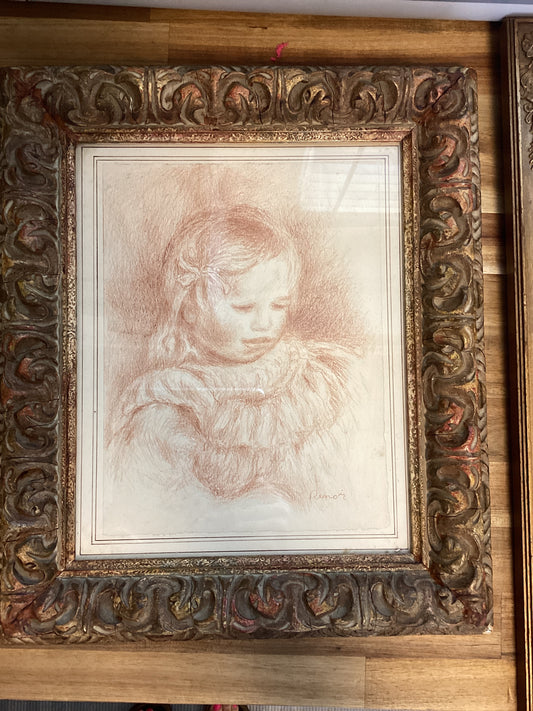 Small framed sketch