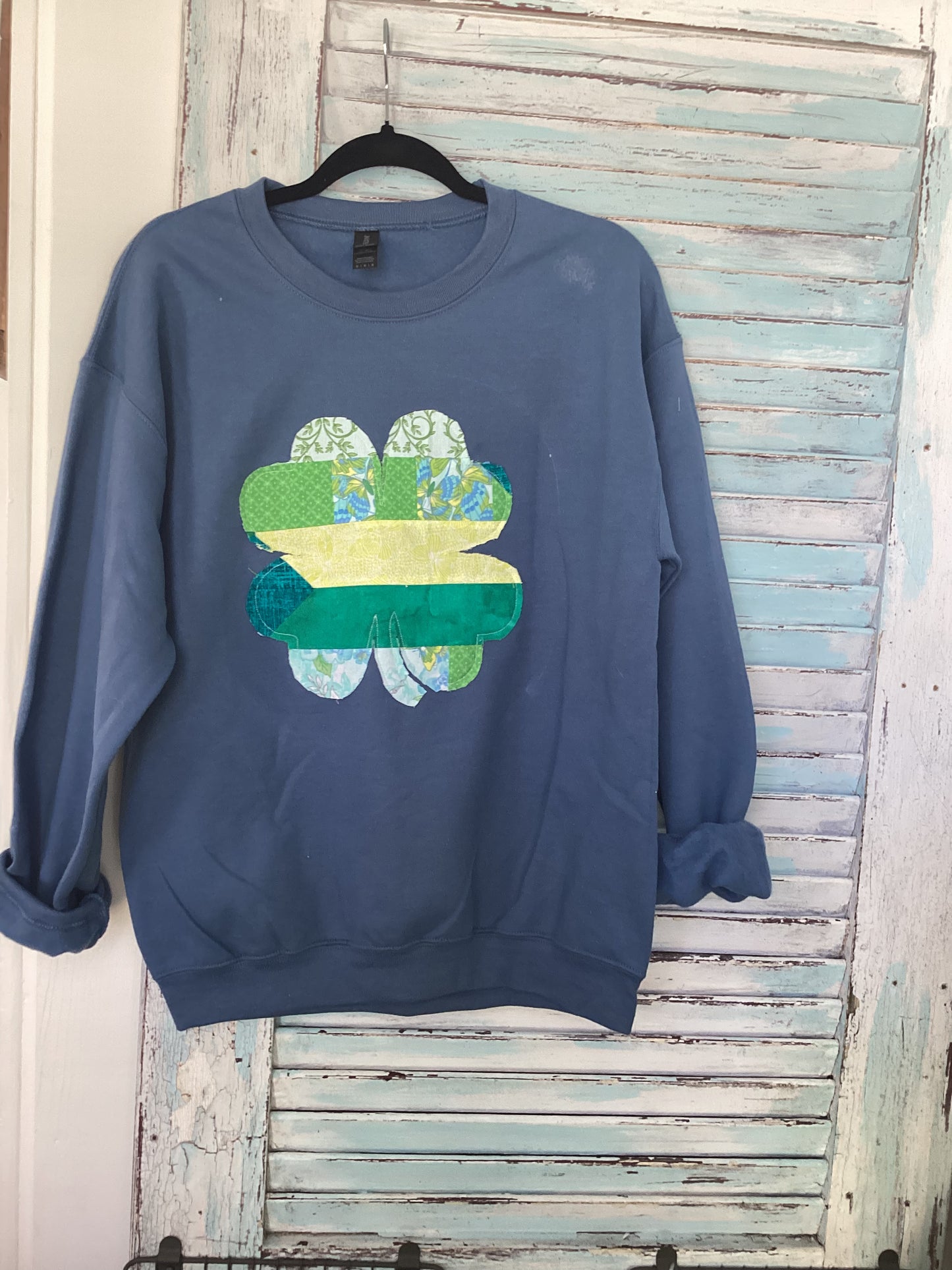 St Paddy’s quilted sweatshirt