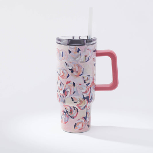 40oz Tumbler - Peach Gems
