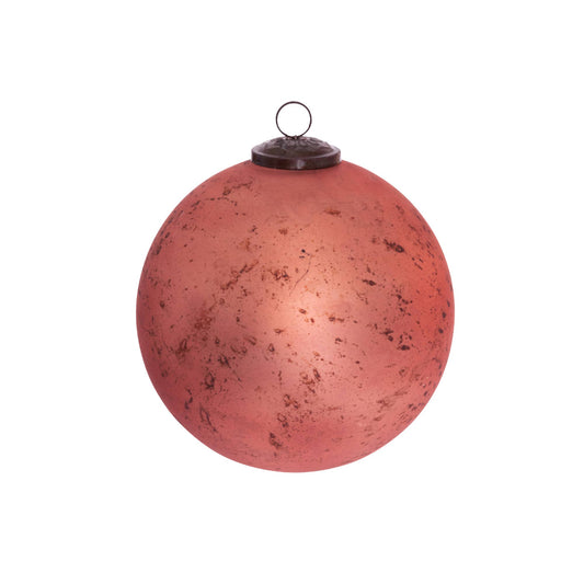 Park Hill Collection Antique Matte Rose Glass Ball Ornament