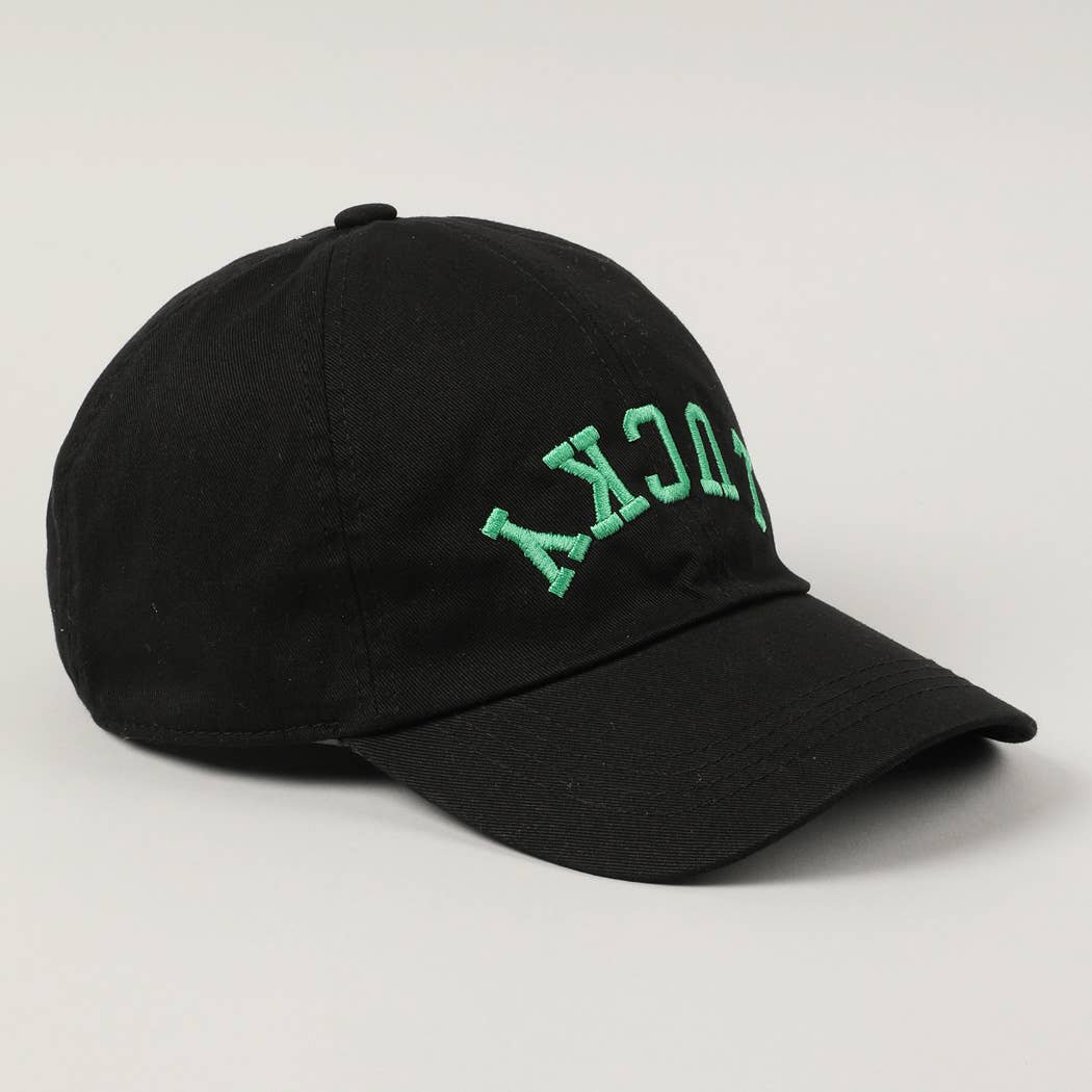 LUCKY Upside Down Embroidery Baseball Cap