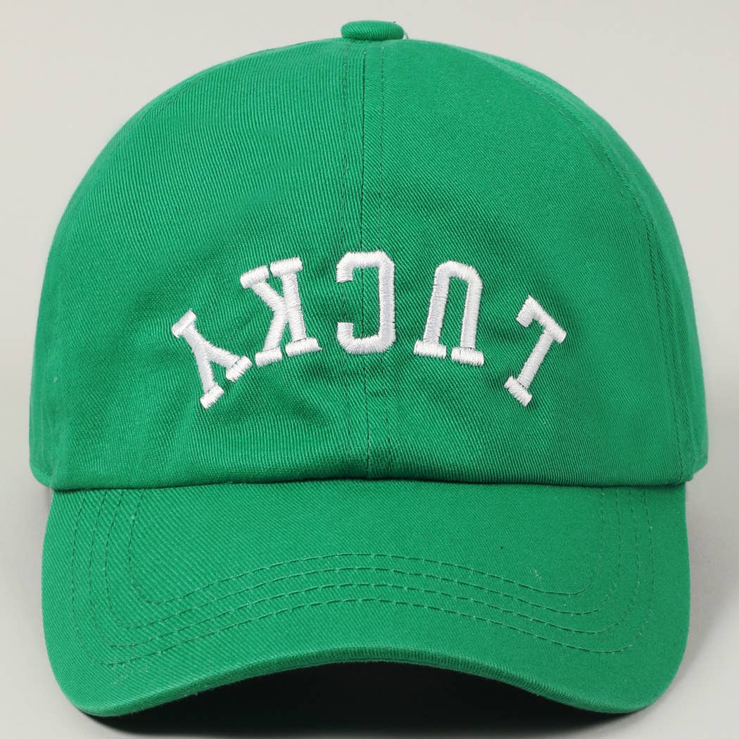 LUCKY Upside Down Embroidery Baseball Cap