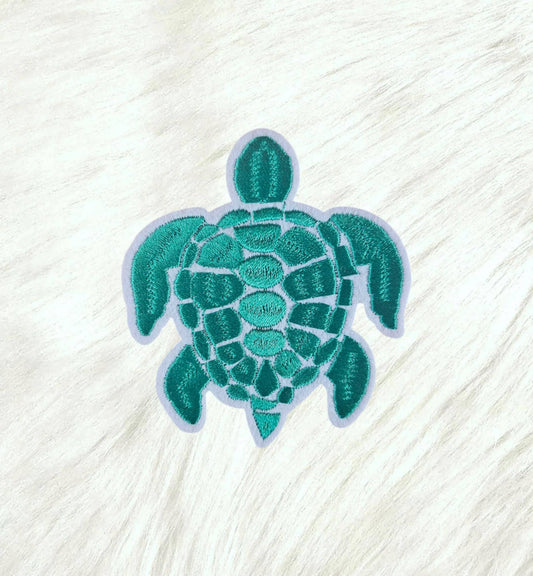 Turtle Embroidery Iron On Patch