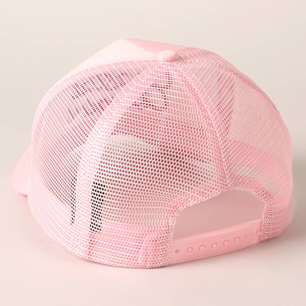 Costal Cowgirl Embroidered Mesh Back Baseball Cap