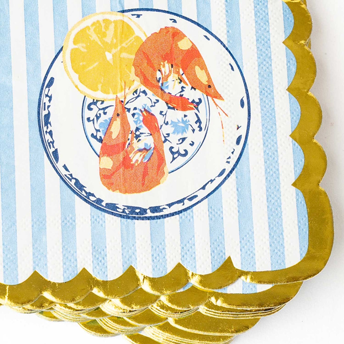 Lemon Santorini Paper Beverage Napkin Packs
