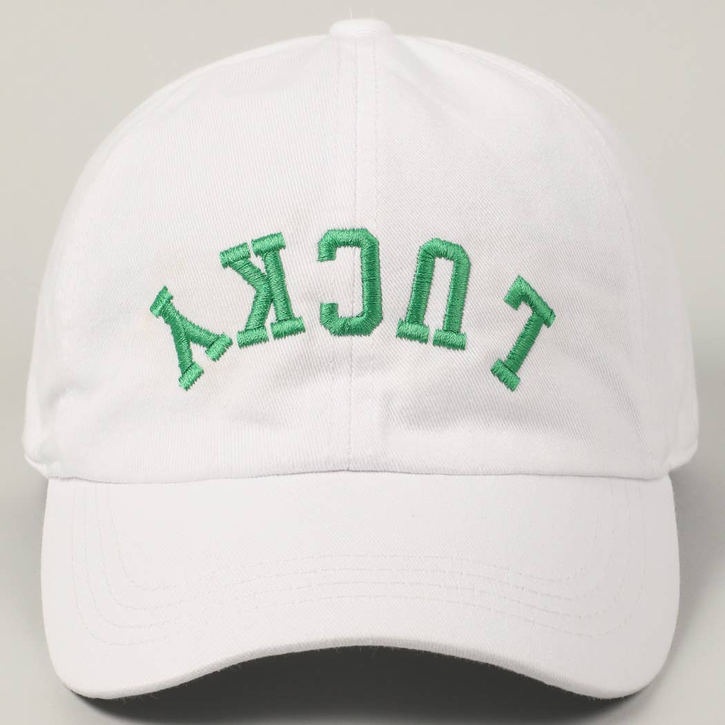 LUCKY Upside Down Embroidery Baseball Cap