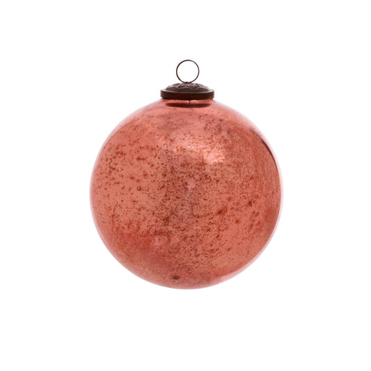 Park Hill Collection Antique Shiny Rose Glass Ball Ornament