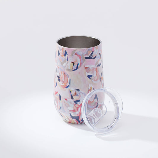 16oz Wine Tumbler - Peach Gems