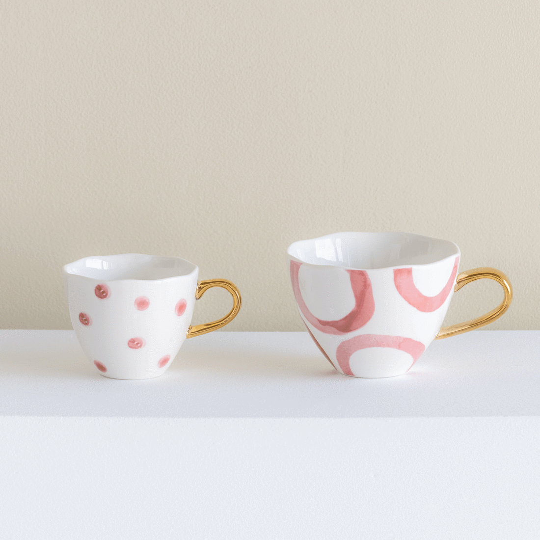 Good Morning Cup Mini Small Dots Cameo Brown