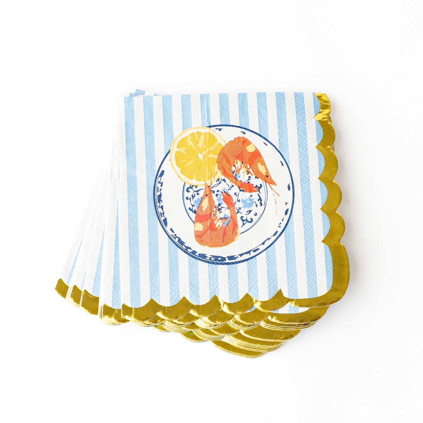 Lemon Santorini Paper Beverage Napkin Packs
