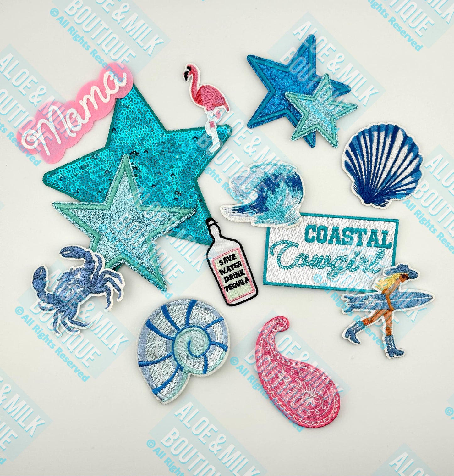 Blue Crab Patch, crab patches, ocean theme, beach patches